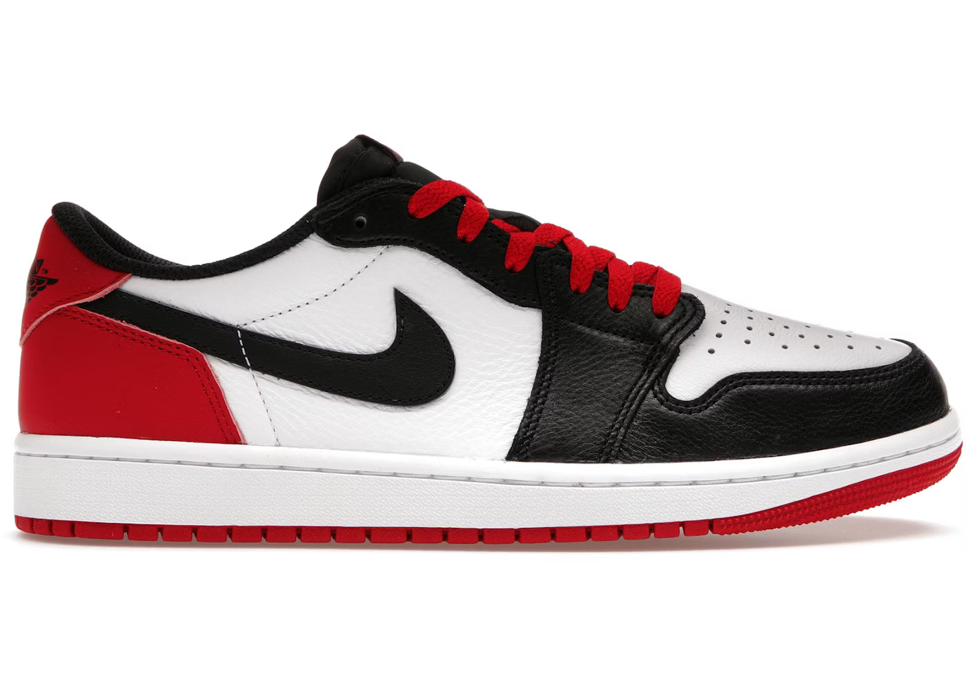 Jordan 1 Retro Low "Black Toe"